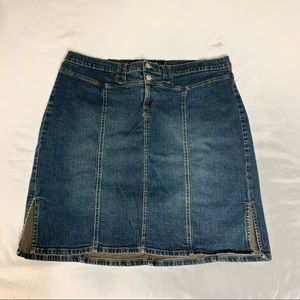Vintage Jalate paneled A line Denim Skirt